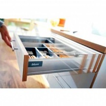 Blum çift açılım frenli tandem box yanaklı çekmece rayı